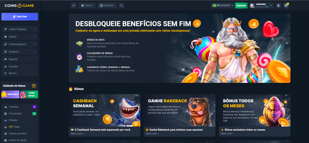 Bônus e ofertas