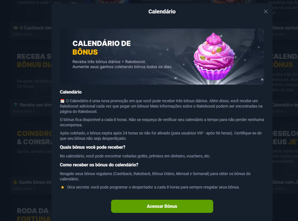 Calendário de bônus